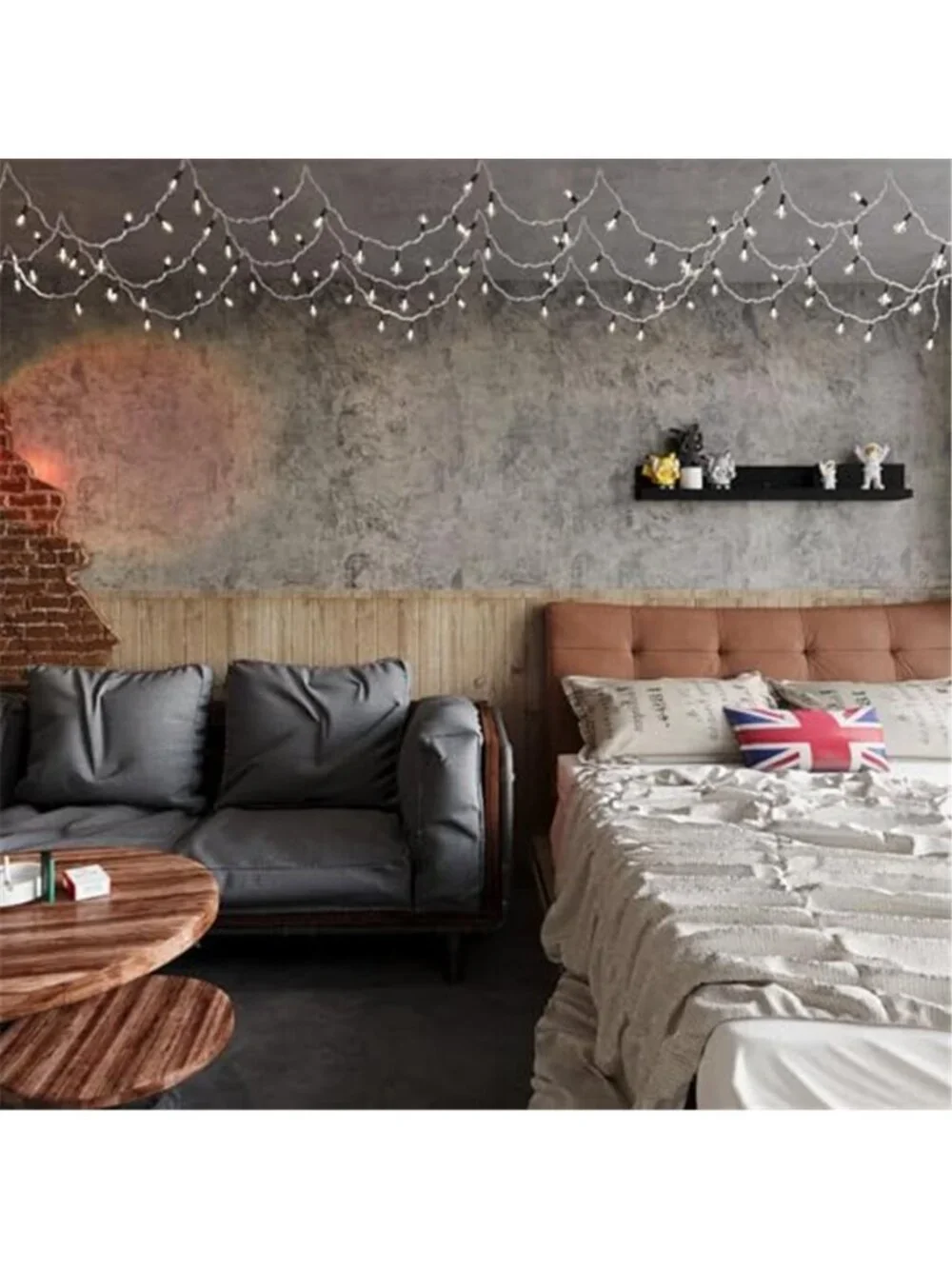Peel Stick Concrete Wallpaper Grey Cement Contact Paper Removable Vinyl Roll